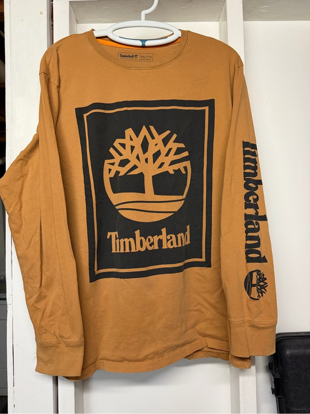 Timberland Long Sleeve Logo Tee Shirt 100% Cotton Size XXL